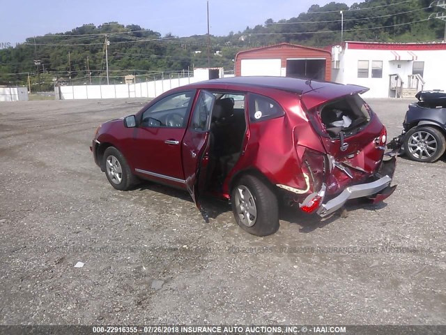 JN8AS5MV5BW298809 - 2011 NISSAN ROGUE S/SV/KROM RED photo 3