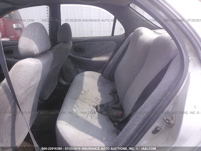 KMHJF34M7WU727442 - 1998 HYUNDAI ELANTRA GLS SILVER photo 8