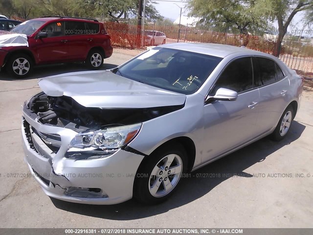 1G11C5SA2DF268123 - 2013 CHEVROLET MALIBU 1LT 银色 照片 2