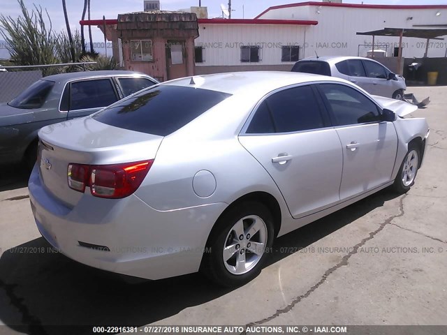 1G11C5SA2DF268123 - 2013 CHEVROLET MALIBU 1LT 银色 照片 4