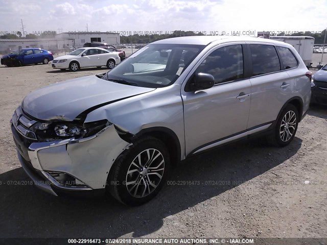 JA4AD2A34JJ001980 - 2018 MITSUBISHI OUTLANDER ES 银色 照片 2