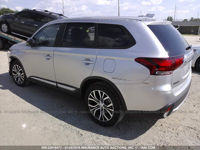 JA4AD2A34JJ001980 - 2018 MITSUBISHI OUTLANDER ES 银色 照片 3