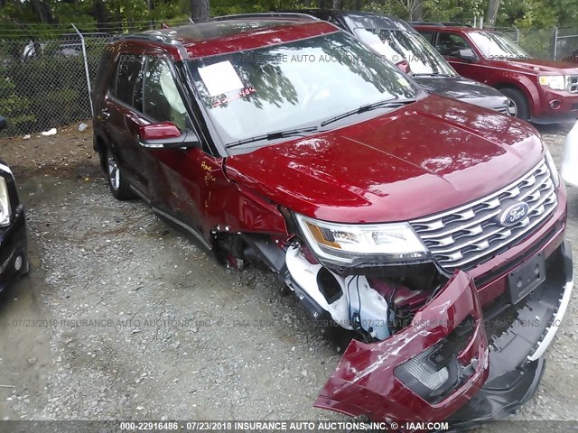 1FM5K7F86GGC23906 - 2016 FORD EXPLORER LIMITED 红色 照片 6