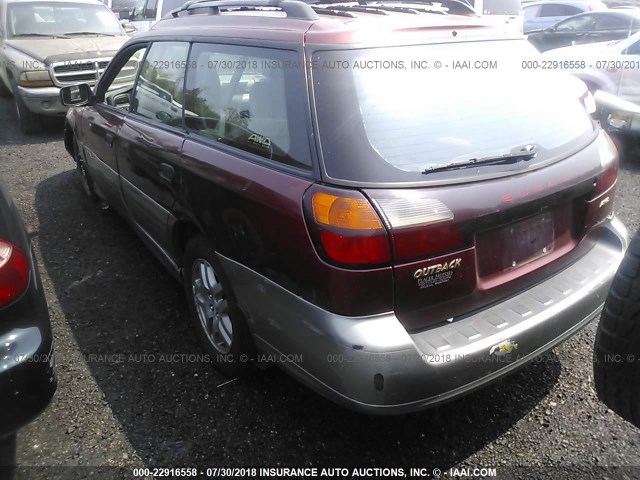 4S3BH675437624353 - 2003 SUBARU LEGACY OUTBACK AWP 栗色 照片 3