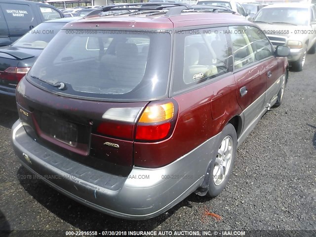 4S3BH675437624353 - 2003 SUBARU LEGACY OUTBACK AWP 栗色 照片 4