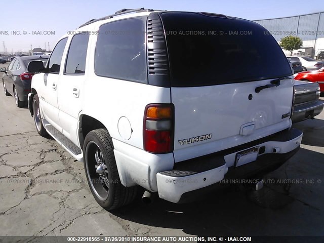 1GKEK63U32J173806 - 2002 GMC DENALI WHITE photo 3