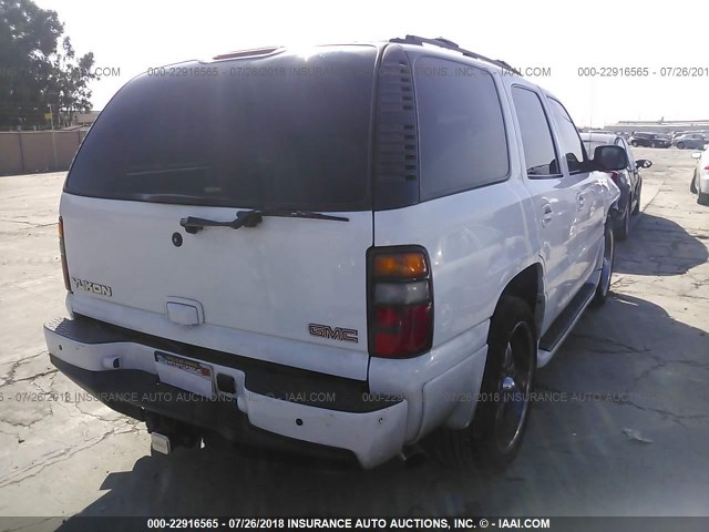 1GKEK63U32J173806 - 2002 GMC DENALI WHITE photo 4