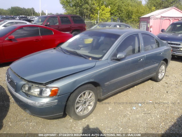 YV1RS64A542391982 - 2004 VOLVO S60 GREEN photo 2