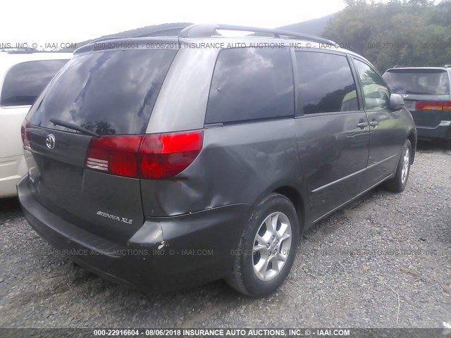 5TDZA22CX4S142575 - 2004 TOYOTA SIENNA XLE/XLE LIMITED GRAY photo 4