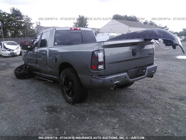 1C6RD7HT0CS346696 - 2012 DODGE RAM 1500 SPORT GRAY photo 3