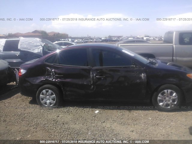 KMHDU46D69U658303 - 2009 HYUNDAI ELANTRA GLS/SE PURPLE photo 6