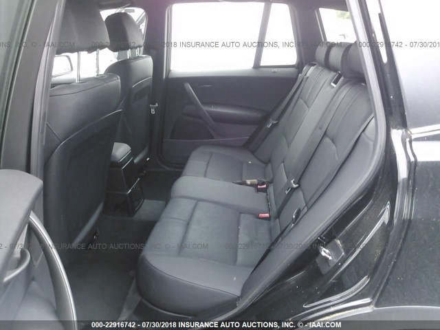 WBXPA73444WB26342 - 2004 BMW X3 2.5I BLACK photo 8