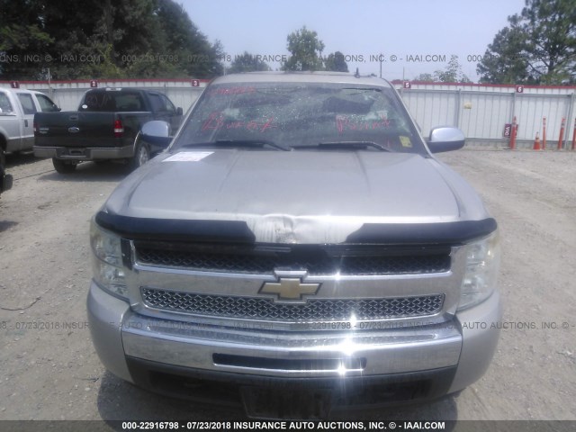 3GCEC23079G210026 - 2009 CHEVROLET SILVERADO C1500 LT GRAY photo 6