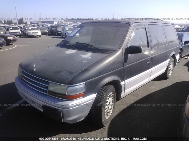 1P4GH54R6PX716170 - 1993 PLYMOUTH GRAND VOYAGER LE GRAY photo 2