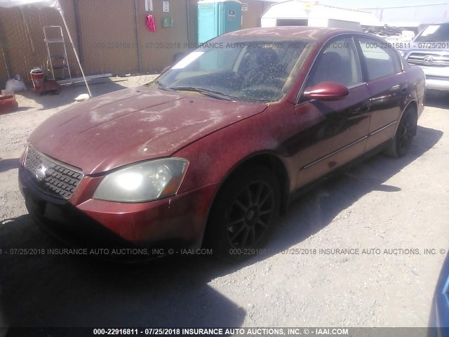 1N4AL11D76N300414 - 2006 NISSAN ALTIMA S/SL RED photo 2