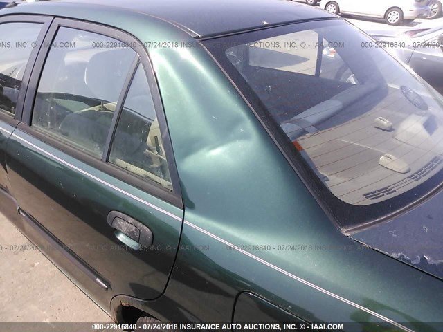 JM1BJ2221Y0237818 - 2000 MAZDA PROTEGE DX/LX GREEN photo 6