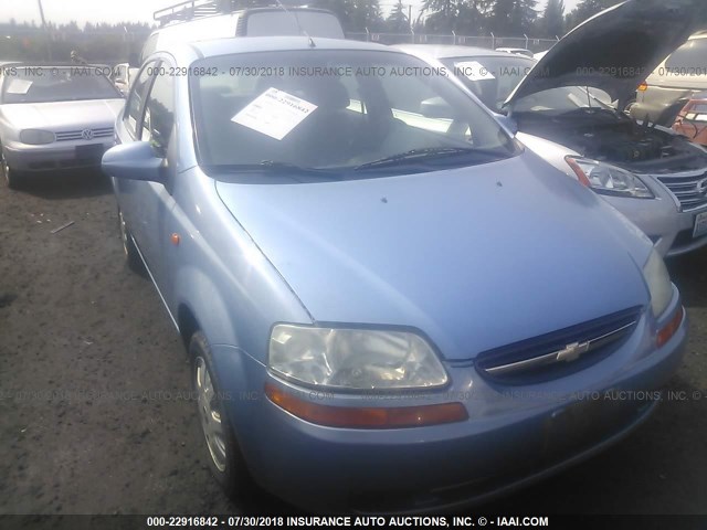 KL1TD526X5B371170 - 2005 CHEVROLET AVEO LS BLUE photo 6