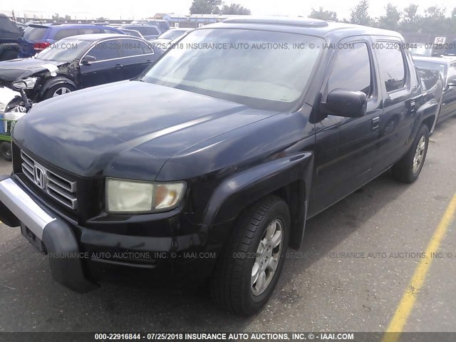 2HJYK16546H506999 - 2006 HONDA RIDGELINE RTL BLACK photo 2