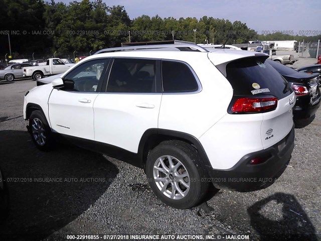 1C4PJMCB4FW744352 - 2015 JEEP CHEROKEE LATITUDE WHITE photo 3