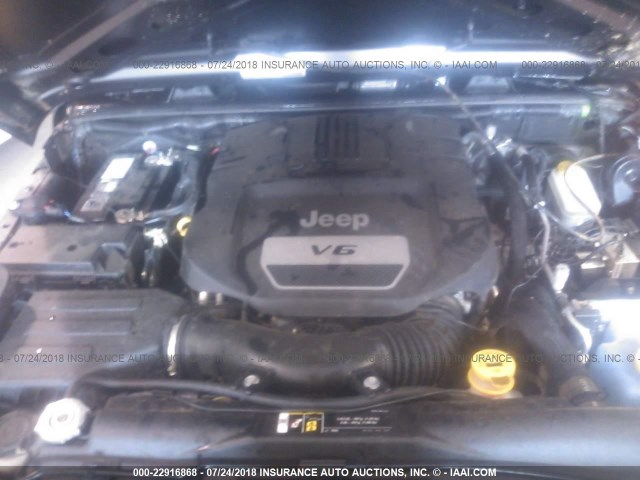 1C4AJWAG2HL618480 - 2017 JEEP WRANGLER SPORT رمادي صورة 10