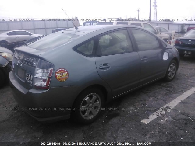 JTDKB20U653071467 - 2005 TOYOTA PRIUS GREEN photo 4