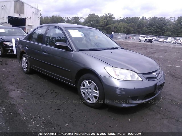 2HGES16345H602671 - 2005 HONDA CIVIC DX VP GRAY photo 1