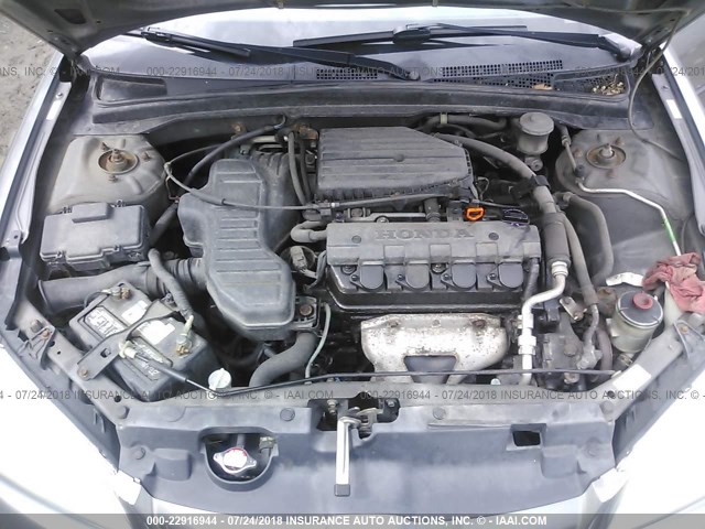 2HGES16345H602671 - 2005 HONDA CIVIC DX VP 灰色 照片 10