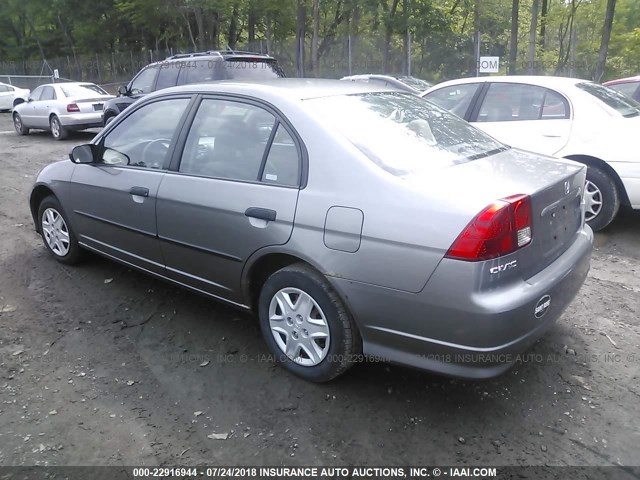 2HGES16345H602671 - 2005 HONDA CIVIC DX VP 灰色 照片 3