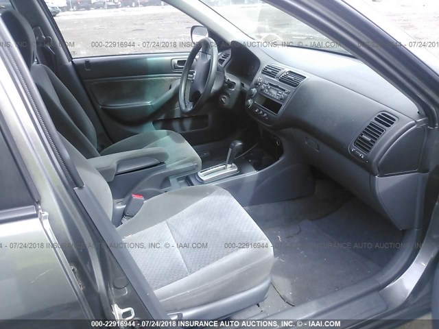 2HGES16345H602671 - 2005 HONDA CIVIC DX VP 灰色 照片 5