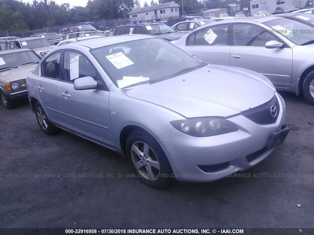 JM1BK12F941105727 - 2004 MAZDA 3 I GRAY photo 1