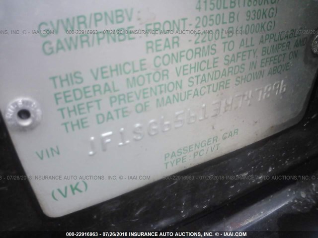 JF1SG65613H747896 - 2003 SUBARU FORESTER 2.5XS Қара фото 9