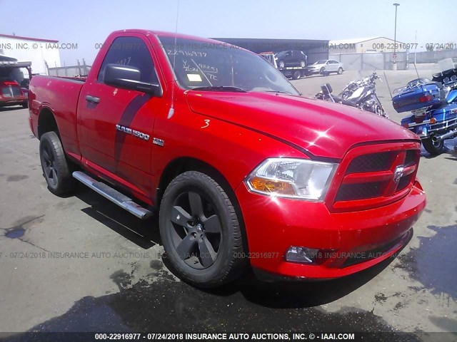 3C6JD7AT8CG115186 - 2012 DODGE RAM 1500 ST RED photo 1