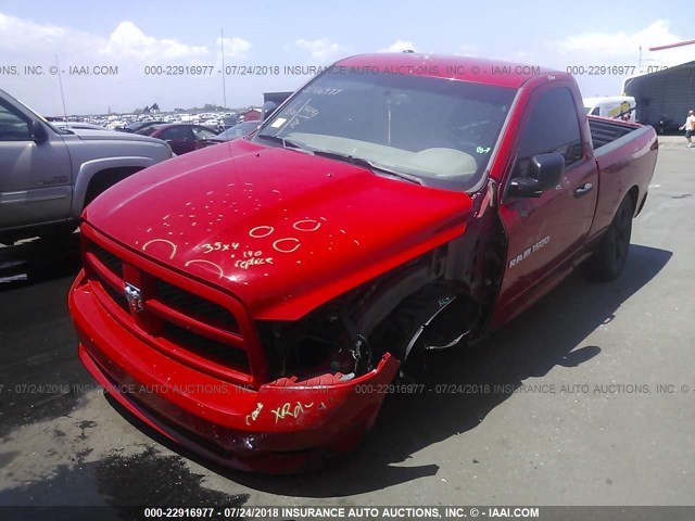 3C6JD7AT8CG115186 - 2012 DODGE RAM 1500 ST RED photo 2