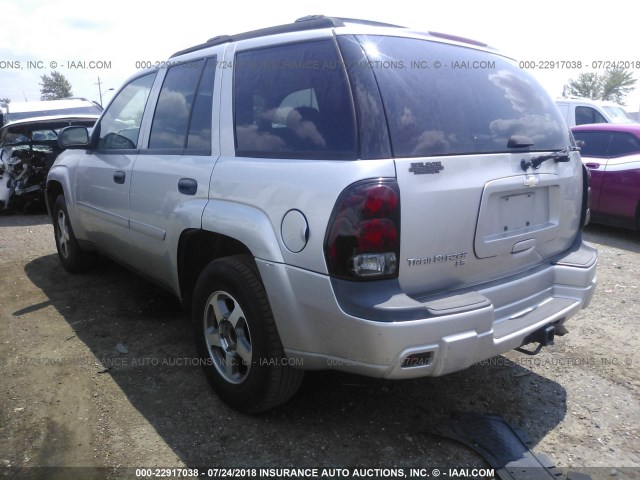 1GNDT13S862172874 - 2006 CHEVROLET TRAILBLAZER LS/LT Gümüş foto 3