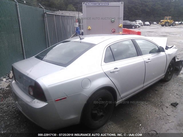 1G1ZC5EB5AF128411 - 2010 CHEVROLET MALIBU 1LT 银色 照片 4