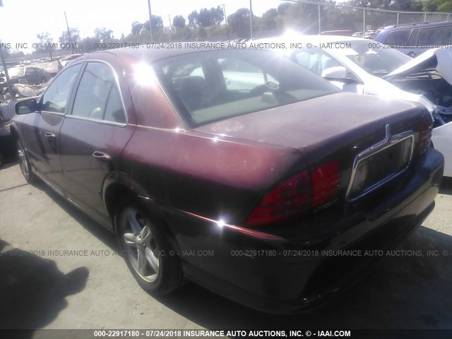 1LNHM87A11Y663760 - 2001 LINCOLN LS 紫色 照片 3