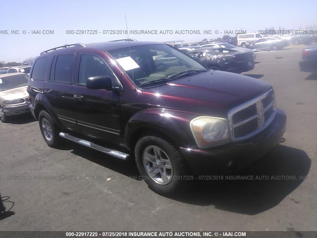 1D8HB58D74F212934 - 2004 DODGE DURANGO LIMITED MAROON photo 1