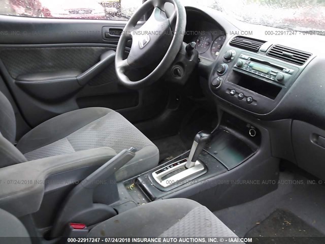 2HGES16395H570946 - 2005 HONDA CIVIC DX VP GRAY photo 5