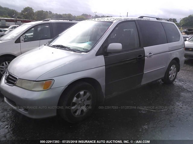 5FNRL18073B101101 - 2003 HONDA ODYSSEY EXL SILVER photo 2