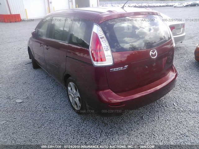 JM1CR293390353440 - 2009 MAZDA 5 RED photo 3