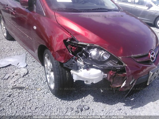 JM1CR293390353440 - 2009 MAZDA 5 RED photo 6