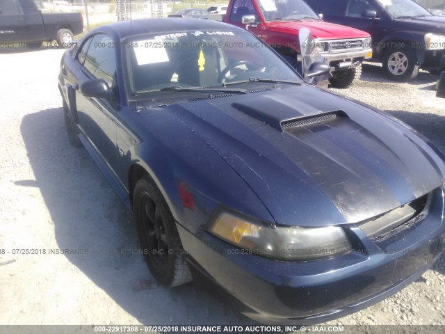 1FAFP42X93F313479 - 2003 FORD MUSTANG GT BLUE photo 1
