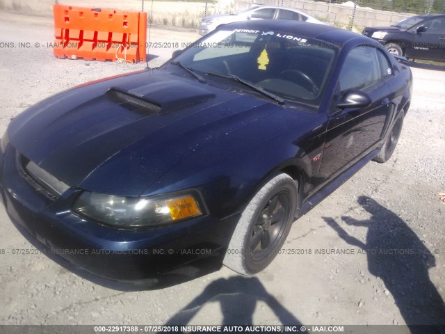 1FAFP42X93F313479 - 2003 FORD MUSTANG GT BLUE photo 2