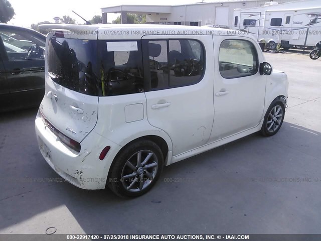 JN8AZ2KR5AT167685 - 2010 NISSAN CUBE S/SL/KROM WHITE photo 4