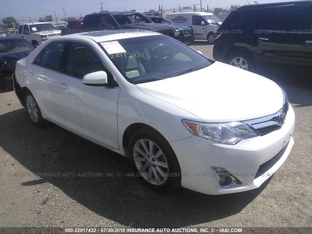 4T4BF1FK6DR321868 - 2013 TOYOTA CAMRY L/SE/LE/XLE 白色 照片 1
