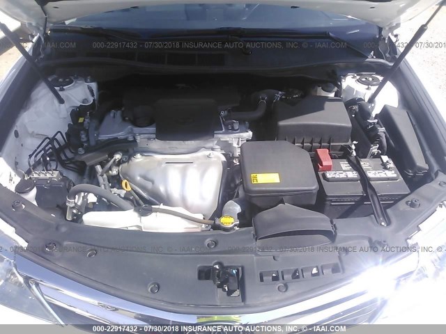 4T4BF1FK6DR321868 - 2013 TOYOTA CAMRY L/SE/LE/XLE 白色 照片 10
