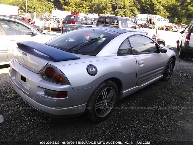 4A3AC74HX3E019048 - 2003 MITSUBISHI ECLIPSE GTS SILVER photo 4