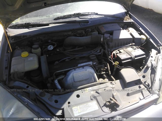 1FAFP38373W316928 - 2003 FORD FOCUS ZTS GRAY photo 10