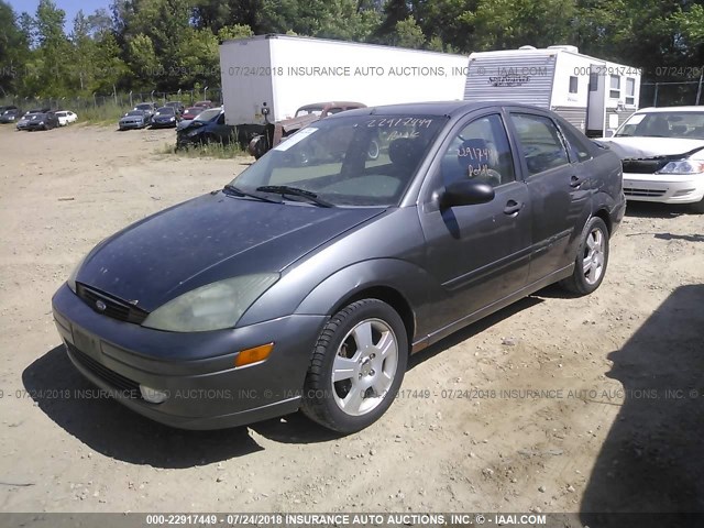1FAFP38373W316928 - 2003 FORD FOCUS ZTS GRAY photo 2