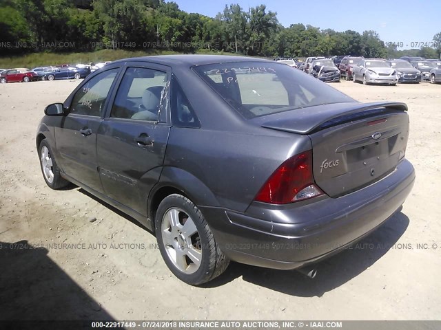 1FAFP38373W316928 - 2003 FORD FOCUS ZTS GRAY photo 3